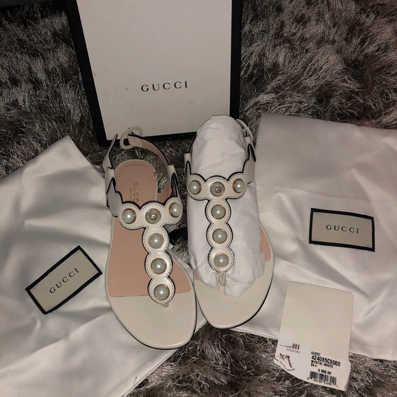 Gucci Shoes - Gucci mystic white sandals